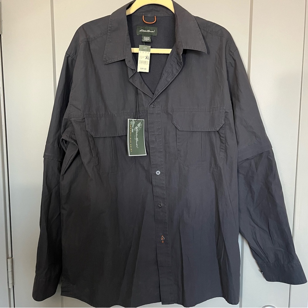 NEW EDDIE BAUER Convertible Shirt- Zipoff sleeves